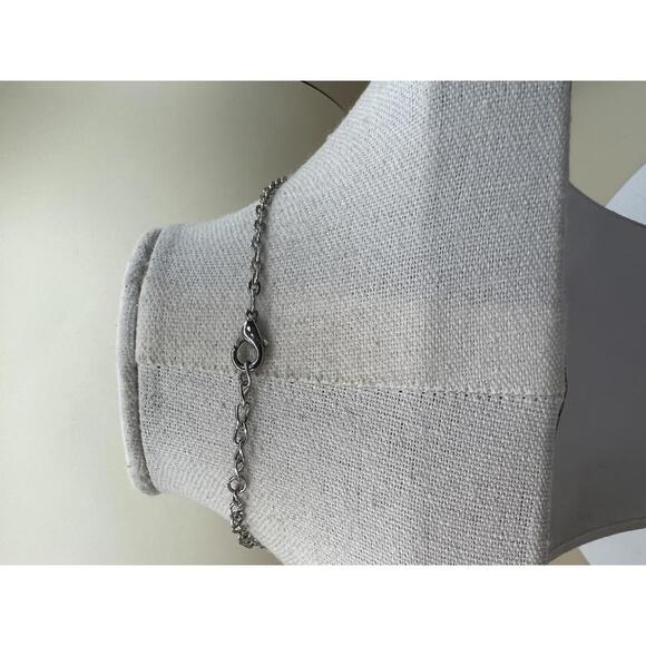 Black and White Disc Detail Necklace - Picture 7 of 8